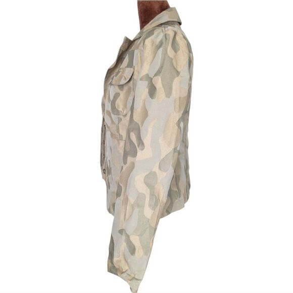 Unique Rinascimento Camo Khaki Blazer Size S - Picture 8 of 11